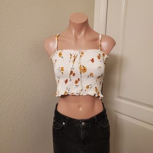 Womens hearts Crop Top sz M